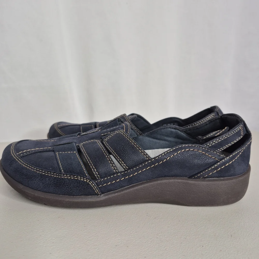 Clarks Cloudsteppers Sillian Stork Slip-on Shoes - Size 7.5 - Picture 4 of 12